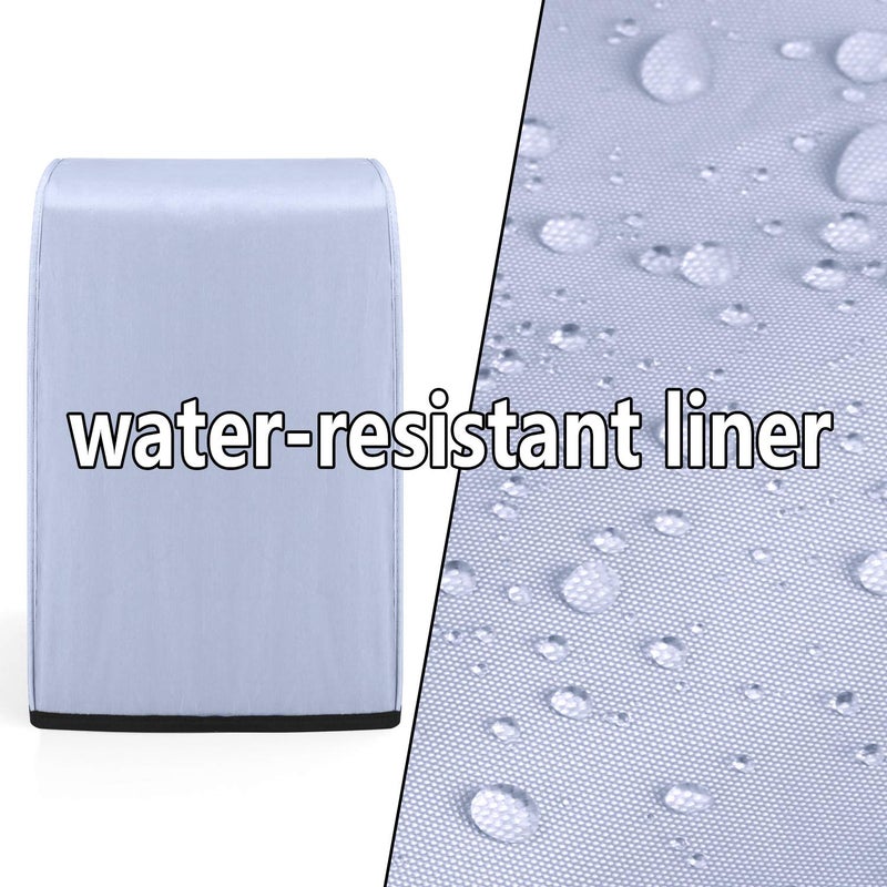 Luxja Food Processor Cover Compatible with Cuisinart and Hamilton Beach 10-14 Cup Processor, Food Processor Dust Cover with Accessories Pockets, Black - Image 3